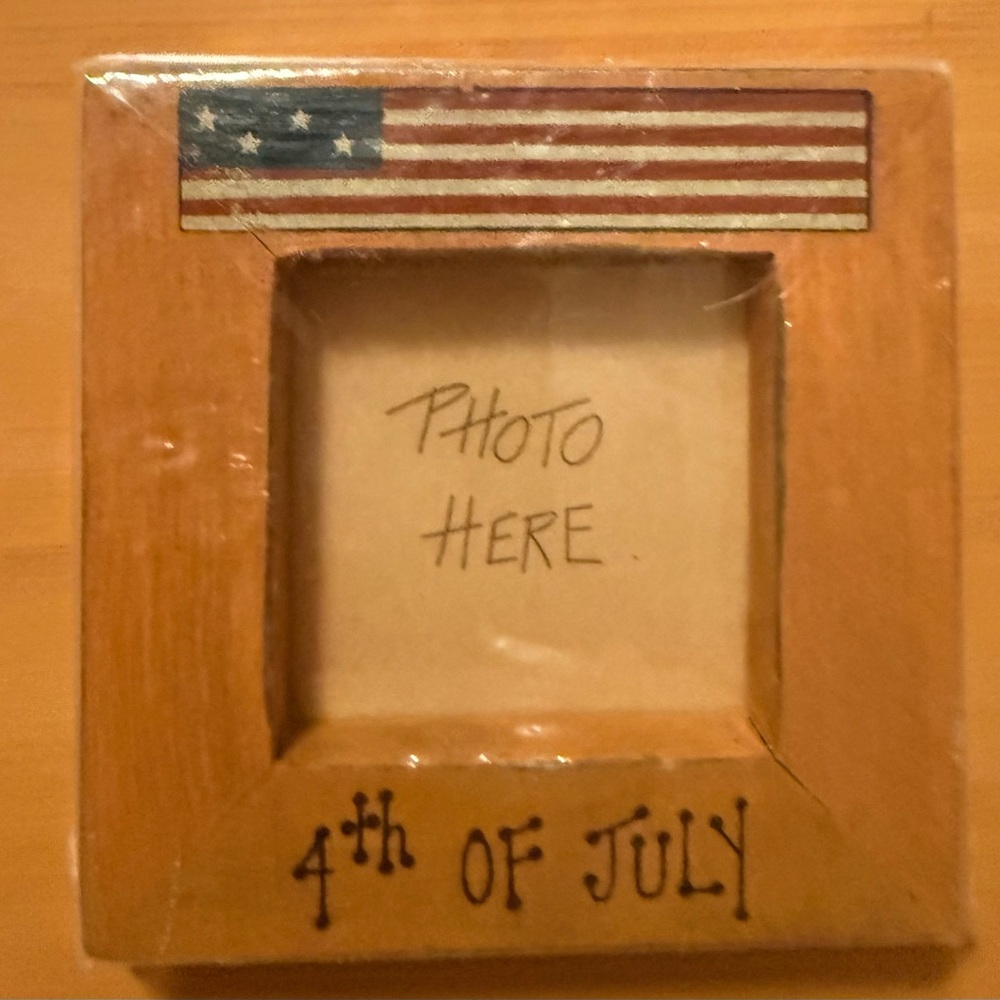4th of July Wooden Photo Frame